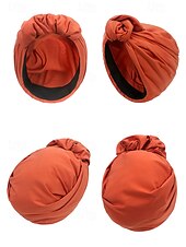 abordables Chapeaux pour femmes-Bandeau à chignon noué à la mode pour femme, tissu doux, adapté aux vêtements décontractés et d&#039;extérieur, style bohème, réglable pour tous les types de cheveux, parfait pour l&#039;été et les voyages.