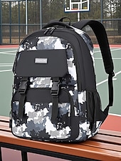 economico Zaini per Bambini e Adolescenti-Zaino da uomo impermeabile con stampa mimetica, multitasche e spallacci imbottiti: zaino scolastico alla moda ad alta capacità per ragazzi adolescenti e viaggi sportivi all&#039;aria aperta