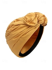 abordables Chapeaux pour femmes-Bandeau à chignon noué à la mode pour femme, tissu doux, adapté aux vêtements décontractés et d&#039;extérieur, style bohème, réglable pour tous les types de cheveux, parfait pour l&#039;été et les voyages.