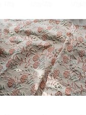 tanie kwiaty-Sukienka kwiatowa z żakardu sukienka peplum sukienka wieczorowa w kształcie syreny  trąby Elegancka sukienka formalna weselna na długość podłogi bez ramiączek z falbankami