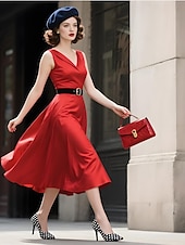 preiswerte 1950er Jahre-Damenpumps mit spitzer Zehenpartie und schwarzen und weißen Punkten, Lackleder-Kitten Heels fürs Büro, Partys im Retro-Stil der 1950er und Cocktail-Events