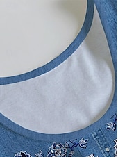 preiswerte Einfaches Kleid-Damen Minikleid Sommerkleid A Linie Kleid Urlaub Lässig Täglich Normale Passform Grafik Einfach Ärmellos U-Ausschnitt Blau Dunkelblau Sommer
