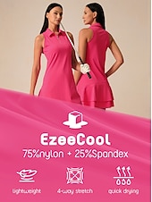 preiswerte Golfkleider-Damen Golfkleid Rosenrot Ärmellos Kleid Damen-Golfkleidung, Kleidung, Outfits, Kleidung