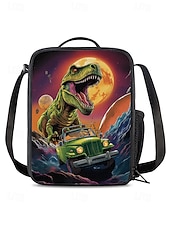 cheap Kids &amp; Teen Backpacks-Kids' 3-Piece Dinosaur Backpack Set with Lunch Bag and Pencil Case, T-Rex Print, Lightweight School Bag for Boys, Girls and Elementary Students