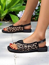 economico Sandali Eleganti-sandali da donna con cinturino posteriore aperto in arancione e nero - scarpe comode, comode e comode per appuntamenti estivi quotidiani e uscite del fine settimana