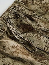 billiga Grafiska kjolar-Dam Kjol Volang kjol Mode Boho Maxi Mellanhög midja Kjolar Blommig Volang Mönster Microelastisk Semester Gata Brun Sommar Polyester