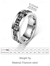 economico Gioielli da uomo-Anello girevole da uomo in acciaio inossidabile - disponibile in nero, argento e oro con design a catena per alleviare lo stress e per un uso quotidiano elegante, regalo perfetto per la festa del papà