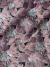 abordables Longueur du plancher-Robe Mère de la Mariée A-Line en brocart jacquard bleu Élégante Vintage Col chemise Longueur de sol Tissu extensible Manches longues avec nœud(s) Bloc de couleur