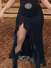 abordables Robes Bohémiennes-Femmes Robe Midi Robe bohème Robe occidentale Mode Classique Moderne Vacances Fête Sortir Coupe régulière Uni Sans manches Col en V Noir Été