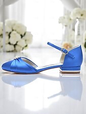 Недорогие подружка невесты-Женские свадебные туфли из серебристого атласа со стразами и ремешком на щиколотке, элегантные и удобные, идеально подходят для официальных свадеб