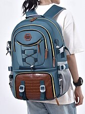 preiswerte College-Rucksäcke-Herren-Rucksack mit großer Kapazität, USB-Ladefunktion und Schuhfach, wasserabweisender Oxford-Schulrucksack für Studenten und Outdoor-Reisen