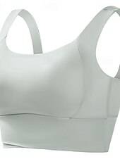 levne Dámské sexy topy-Dámské Větší velikosti Těsné topy Pevná barva Sportovní Bez rukávů Bez rukávů Tričkový Crop Tops Posilovna Šalvějová zeleň Černá Bílá Světlá růžová Dusty modrá Léto Jaro Podzim