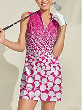 olcso Golf ruhák-Női golfruha Rózsaszín Ujjatlan Női golffelszerelések ruhák ruhák, ruházat