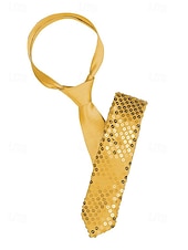 abordables Cravates et nœuds papillon pour hommes-Cravate de soirée à paillettes pour homme – cravate réglable en satin scintillant pour bal, danse, représentation sur scène, discothèque et événements costumés