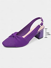 economico décolleté con cinturino-Scarpe con tacco a spillo verdi da donna con dettaglio fiocco – tacchi bassi traspiranti in Flyknit per spostamenti primaverili, ufficio e outfit casual chic