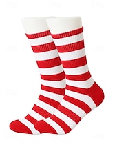preiswerte Herrenhandschuhe-Herrensocken mit USA-Flagge und Sternenbanner-Design – patriotische Baumwollsocken für den Unabhängigkeitstag, Sport und Freizeit