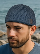 economico Cappelli da uomo-berretto da marinaio in rete traspirante da uomo – cappello estivo leggero e regolabile per attività all&#039;aperto, streetwear e stile casual quotidiano