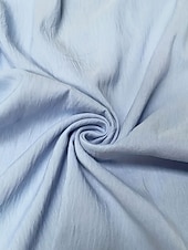 ieftine Cămăși-Pentru femei Bluză Culoare solidă Elegant Casual Manșon scurt Asimetric Topuri obișnuite Zilnic Concediu Plisată Albastru piscină Vară