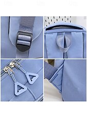 cheap Kids &amp; Teen Backpacks-Women&#039;s Waterproof Nylon Campus Backpack with Multi-Pocket Storage - Lightweight Large Capacity College Bag for Teens to School and Daily Commuting