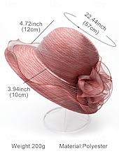 abordables Chapeaux pour femmes-Chapeau de paille élégant à large bord pour femme avec des accents de ruban et de perles, parfait pour les fêtes de jardin d&#039;été, les événements en plein air et les mariages