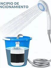 Недорогие Аксессуары для кемпинга-насос для душа для кемпинга, портативный душ для кемпинга, практичный, многофункциональный электрический душ для мытья автомобилей на открытом воздухе в общежитии