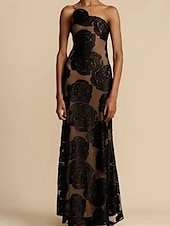 cheap Elegant Floral Dresses-Women&#039;s Long Dress Maxi Dress Casual Dress Floral Dress Fashion Elegant Dress Outdoor Party Holiday Regular Fit Flower Sleeveless Spaghetti Strap Black Blue Purple Summer