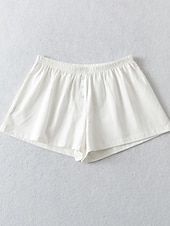 levne Jednoduché sukně-Dámské šortky Jednobarevné Chinos Módní Casual Athleisure Krátké Střední pas Hladké Elastický pás Pohodlné Měkké Komfortní Elastické Venku Ulice Světle šedá Černá Bílá Modrá Léto Volný střih