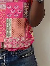 ieftine tricou Art &amp; Design-Pentru femei Tricou Topuri de vară Grafic Clasic Casual Manșon scurt În V Crop Tops Zilnic Sfârșit de săptămână Imprimeu Curcubeu Vară Primăvară Toamnă