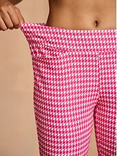 billiga Golfbottnar-Dam Golfbyxor Yanrosa Svart Rosenröd Underdelar Golfkläder för damer Kläder Outfits Bär kläder