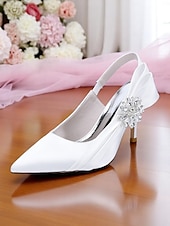 abordables zapatos de tacón con tira-Tacones peep-toe de satén con tira trasera para mujer con lazo elegante: tacones elegantes para cócteles y ropa de noche.