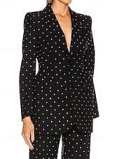 preiswerte Hosenanzüge für Mama-Zweiteiliges Jumpsuit  Hosenanzug Hosenanzug Kleid der Mutter der Braut Elegant Vintage Einfach V-Ausschnitt Spitzrevers Knöchellang Lange Ärmel mit Knöpfen Kristallen