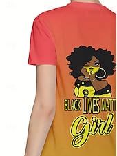 preiswerte Humor &amp; Zitate T-Shirt-Damen T Shirt Sommeroberteile Grafik Buchstabe Klassisch Lässig Kurzarm Rundhalsausschnitt Crop Tops Täglich Wochenende Druck Regenbogen Sommer Frühling Herbst