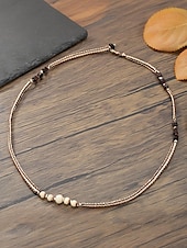 abordables Joyas para hombres-Juego de pulseras de cuentas hechas a mano para hombre: madera natural y cordón trenzado, joyería ajustable de estilo bohemio para playa, festivales y ropa informal.