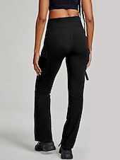 olcso Sima leggings-Női Leggings Haranguccás Nadrág Egyszínű Chino Vakáció Vintage Utca Stílus Hosszú Magas Derék Egyszínű Hasított Kényelmes Puha Kényelmes Rugalmas Kültéri Utca Fekete 1 Fekete 2 Fekete Nyár Slim Fit