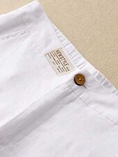 economico Pantaloni-Per donna Pantaloni in cotone e lino Gamba larga Chinos Vacanza Stile Etnico Essenziale Lunghezza intera Vita Alta Semplice Tasca Comodo Morbido Confortevole Micro-elastico All&#039;aperto Streetwear Nero