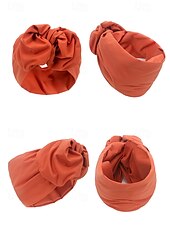 abordables Chapeaux pour femmes-Bandeau à chignon noué à la mode pour femme, tissu doux, adapté aux vêtements décontractés et d&#039;extérieur, style bohème, réglable pour tous les types de cheveux, parfait pour l&#039;été et les voyages.