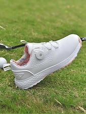 preiswerte Damen Golfschuhe-graue, wasserdichte Golfschuhe für Damen mit Drehverschluss – bequeme, rutschfeste Sportschuhe für das Training im Freien, Turniere oder Regentage