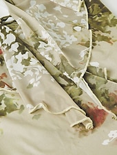 abordables Tops bohèmes-Femmes Chemise Bohème Chemisier Fleur Moderne Boho Sans manches Col Halter Hauts Réguliers Quotidien Fête Sortir Dos nu Imprimé Vert Été