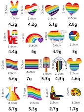 billiga Halsdukar för kvinnor-HBTQ+ regnbågsemaljpin - pridemärkeskollektion för jackor, ryggsäckar och hattar, unisex färgglada accessoarer, perfekt för prideparader, festivaler och HBTQ-evenemang