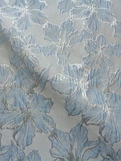 tanie Sukienki koktajlowe-Sukienki koktajlowe Jacquard Brokatowy w kształcie litery A Elegancka sukienka formalna weselna do kostek Krótki rękaw Z dekoltem w serek Nylon z kokardą(ami) Kieszonka Sukienka dla gościa weselnego