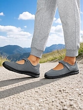 cheap Women's Sneakers-Women's Breathable Mesh Walking Shoes with Magic Tape Strap – Lightweight Athletic Flats, Great for Outdoor Fitness, Travel Hikes, Casual Errands &amp; Active Lifestyles