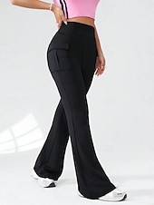 olcso Sima leggings-Női Leggings Haranguccás Nadrág Egyszínű Chino Vakáció Vintage Utca Stílus Hosszú Magas Derék Egyszínű Hasított Kényelmes Puha Kényelmes Rugalmas Kültéri Utca Fekete 1 Fekete 2 Fekete Nyár Slim Fit