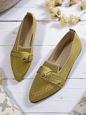 economico Ballerine da donna-scarpe basse in maglia patriottiche da donna – scarpe basse a punta con fiocco per il giorno dell&#039;indipendenza, picnic estivi e abbigliamento casual