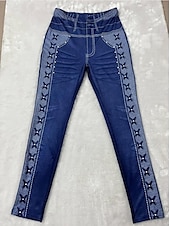 ieftine Imprimare 3D albastră-Pantaloni leggings pentru femei 3D Print Vacanță Modă Casual Lungime întreagă Talie înaltă Grafic Abstract Imprimare Respirabil Moale Elastic Vacanță Casual Zilnic Albastru Robin Egg Vară Primăvară