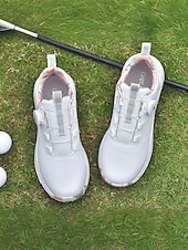 preiswerte Damen Golfschuhe-graue, wasserdichte Golfschuhe für Damen mit Drehverschluss – bequeme, rutschfeste Sportschuhe für das Training im Freien, Turniere oder Regentage