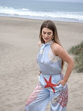 levne Dvoudílné sady-Dámské Překřížený prázdniny Černá Vodní modrá XS S M