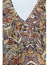 tanie Sukienki kwiatowe-Damskie Sukienka mini Sukienka A line Letnie sukienki Urlop Codzienny Boho Codzienny Święto Regularny W Tureckie Wzory Krótki rękaw W serek Żółty Fioletowy Lato