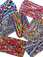 billige Hårtilbehør for kvinner-Fargerike boho twist-pannebånd for kvinner – myke, elastiske og brede hårbånd for yoga, festivaler og fritidsklær