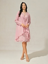 economico Bluse Eleganti-Per donna Top Eleganti Top fluidi Top in chiffon Elegante Manica Lunga Asimmetrico Top lunghi Ospite di nozze Rosa cipria Estate Primavera Autunno