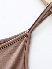  Dámské Tílko do košilky Volná záda Pevná barva Denní Základní Na běžné nošení Bez rukávů Ramínka Běžné topy Denní Černá Bílá Světlá růžová Námořnická modř Trávová zelená Léto